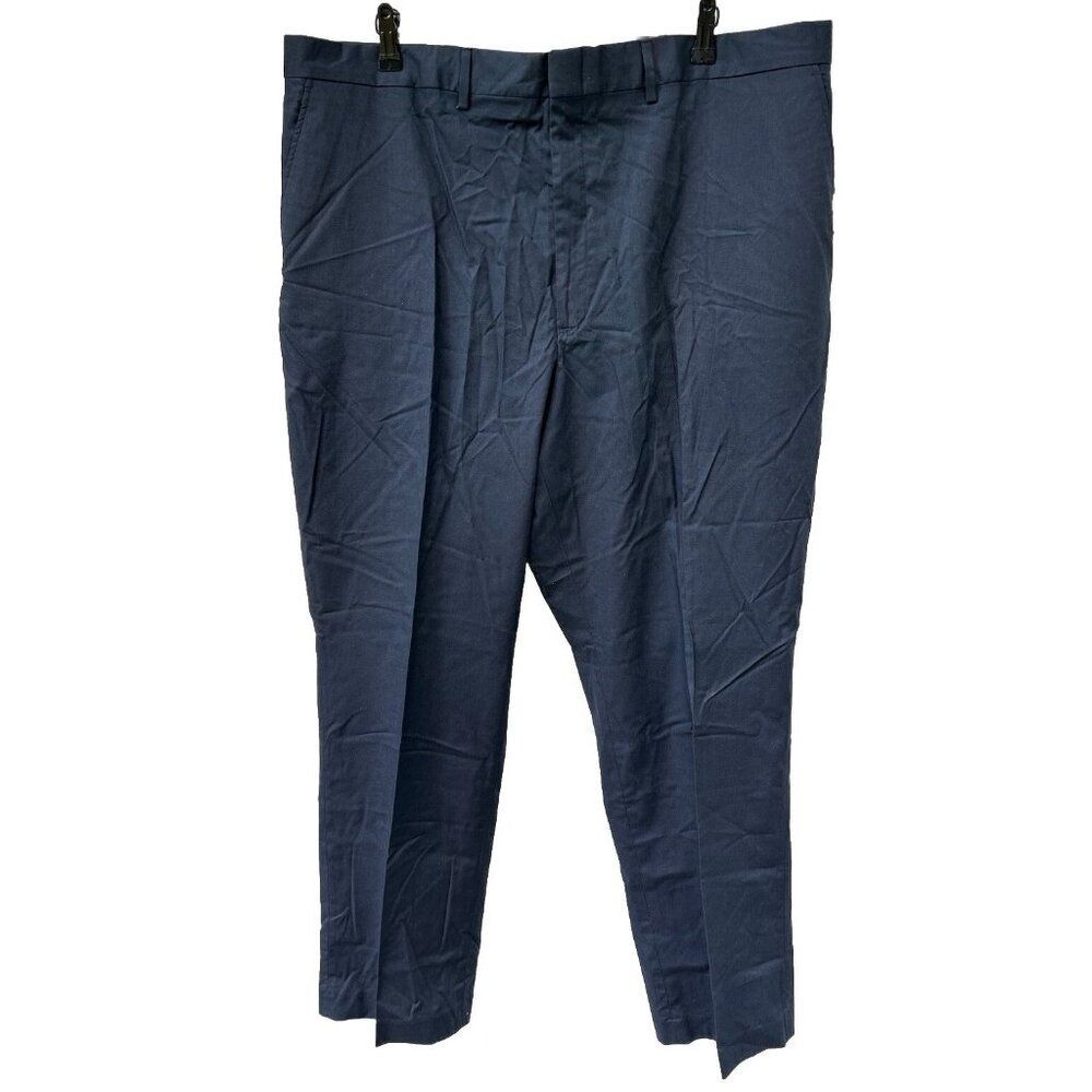 Manhattan Navy Blue Pants 42x30 Nature Blend Cotton Rich Dead Stock